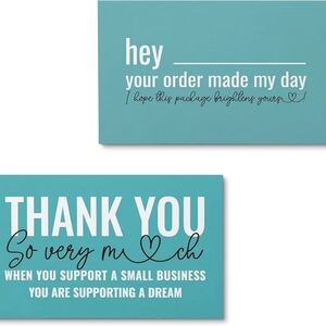 100 Thank you for supporting small business note cards Customer appreciation